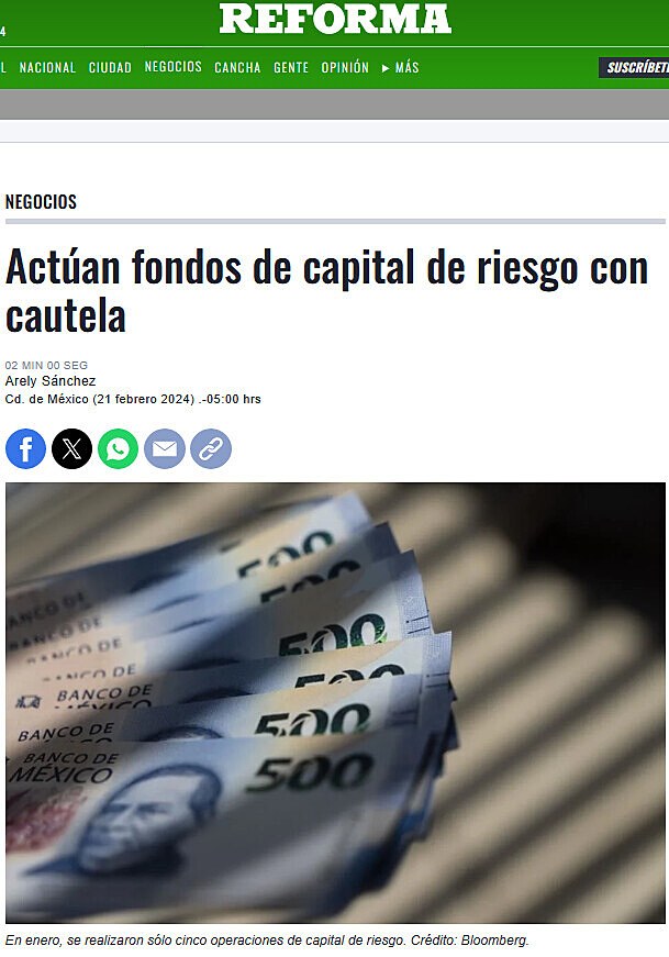 Actan fondos de capital de riesgo con cautela